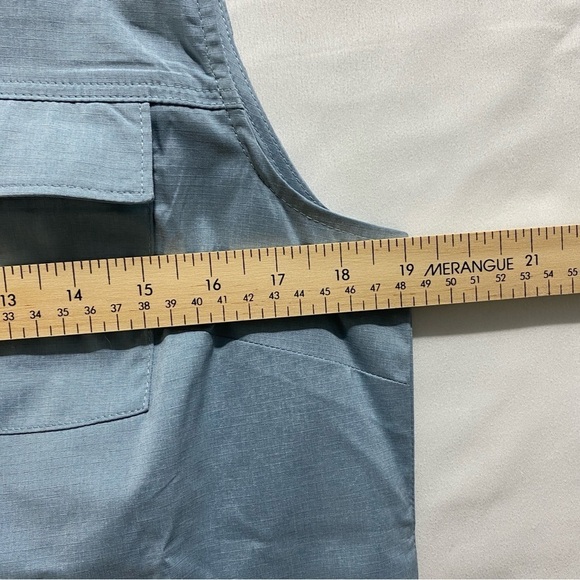 The American Outdoorsman Golf sleeveless collared  half-button UV 40 Blue size M - Picture 13 of 15